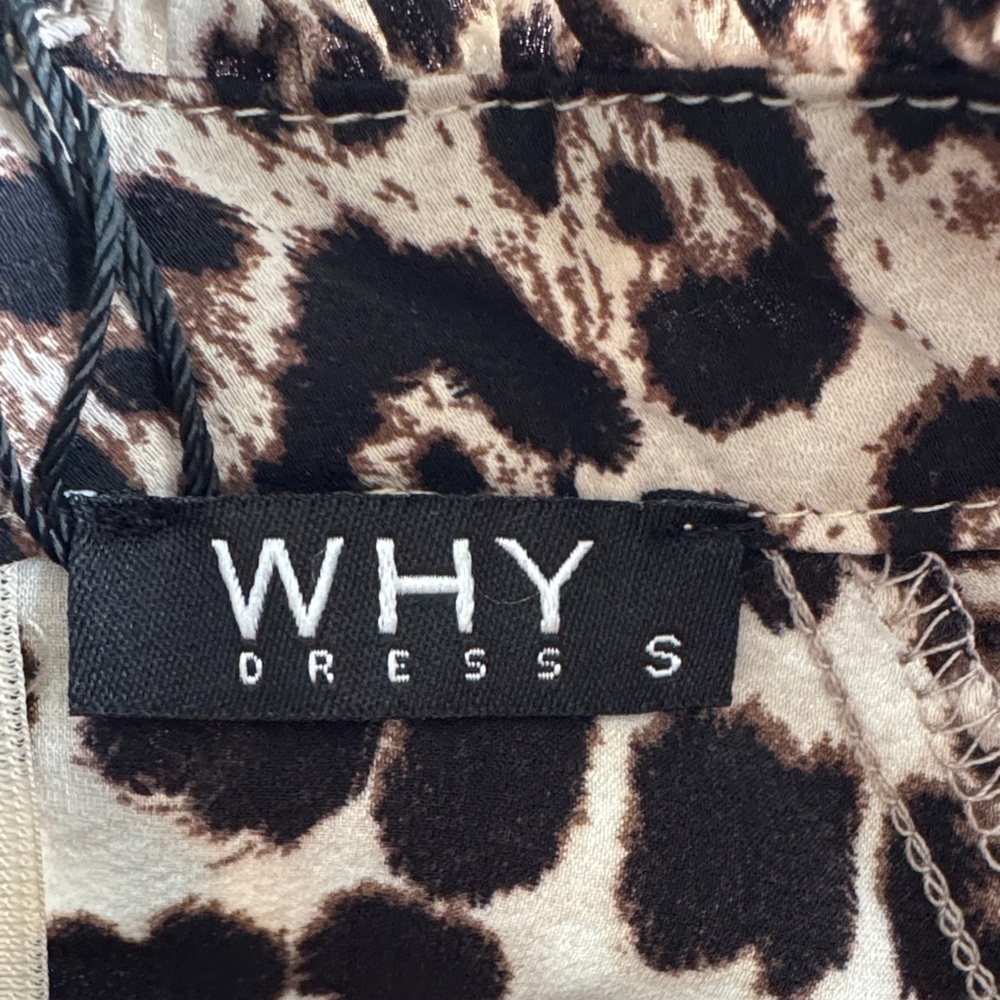 NWT Why Dress Wildly Chic Leopard Print Blouse with Ruffle Sleeves Sz S - Picture 3 of 13